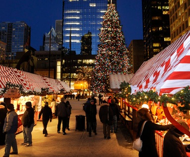 Chicago's Christkindlmarket at Daley Plaza Christkindlmarket Chicago celebrates 15 years at Daley Plaza --The traditional German Holiday Market. The market features food, shopping and entertainment. Chicago Sun-Times photo by Tom Cruze--